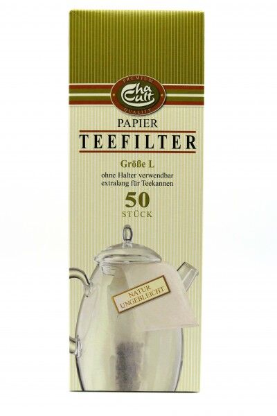 Teefilter "L" schmal, Papier ungebleicht, 50 Stück